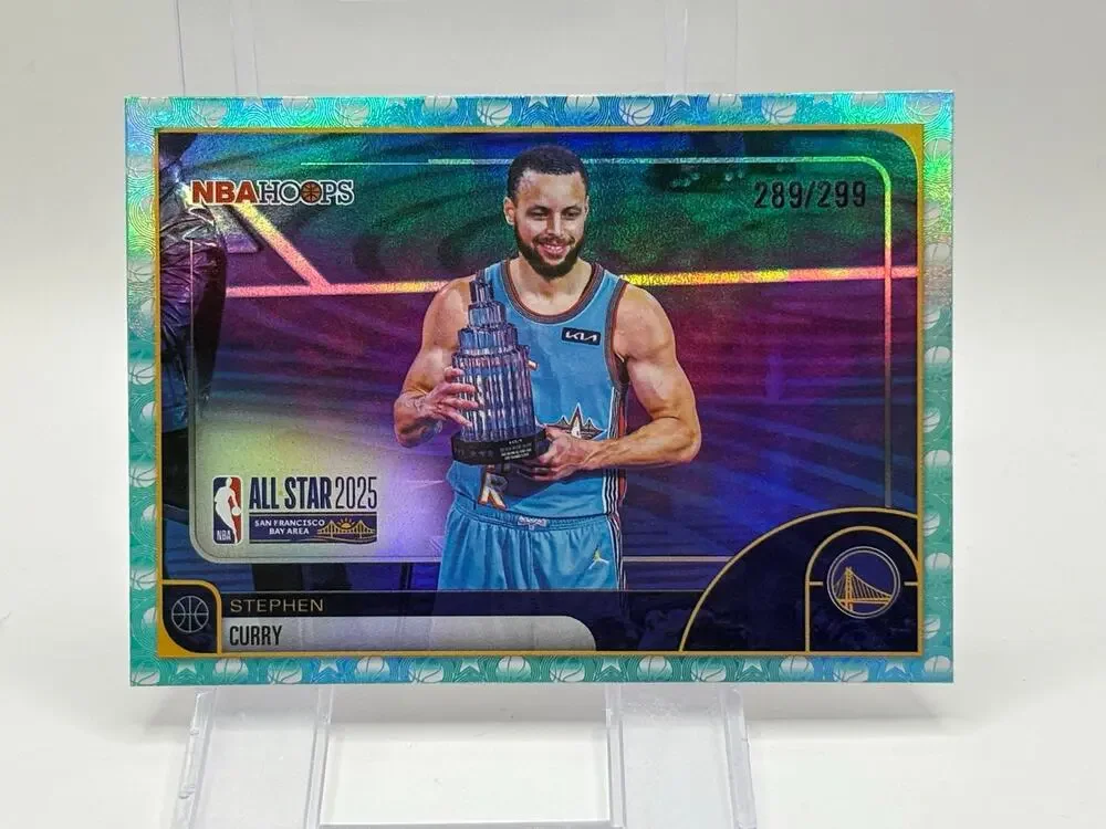 2025-26 Topps NBA Hoops Stephen Curry Teal All Star 289/299 SP Warriors